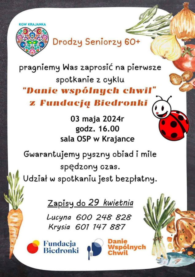 Drodzy Seniorzy 60+