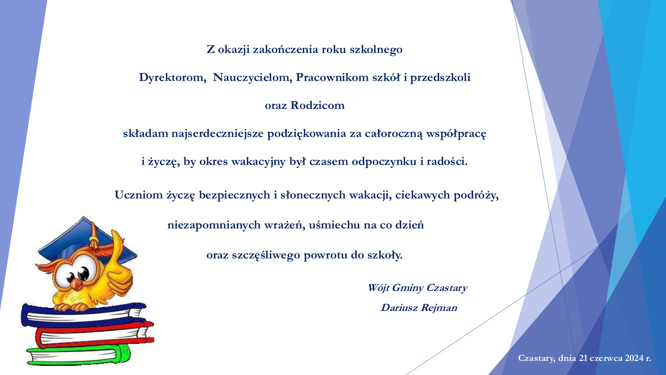 Zakończenie roku szkolnego